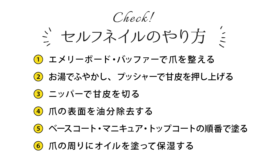 セルフネイルの基本的な塗り方 初心者向け プロが教える Sizzle シズル